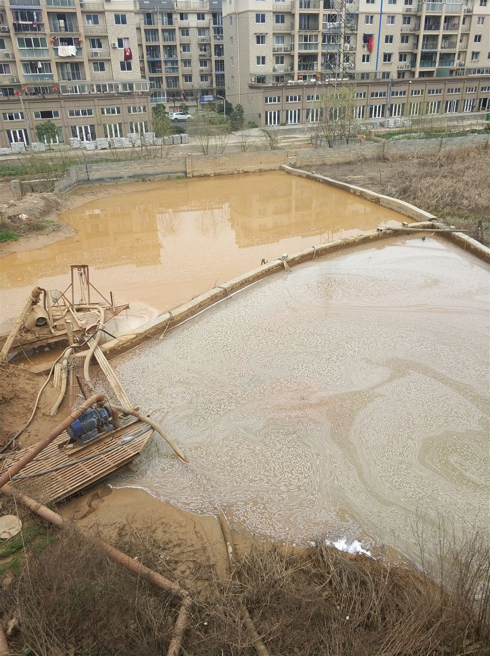 新密沉淀池淤泥清理-厂区废水池淤泥清淤